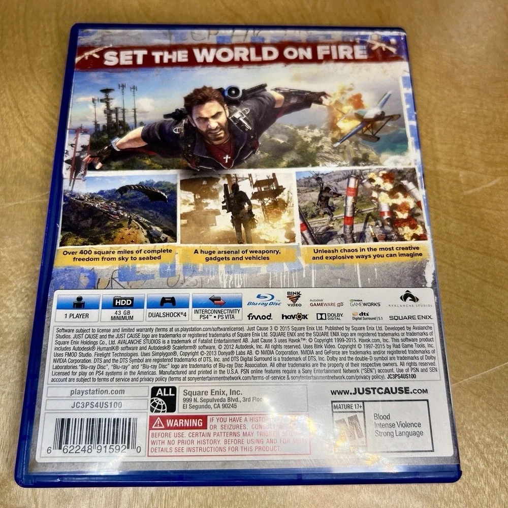Just Cause 3 PlayStation 4